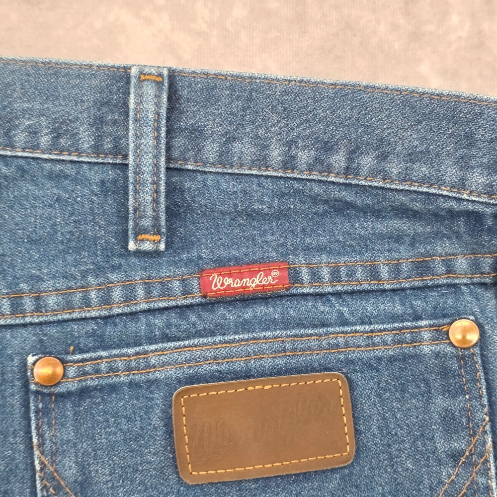 Wrangler 31MWZPW Relaxed Fit Jeans Mens 44x30 Blue Denim Workwear 100% Cotton - Picture 6 of 12